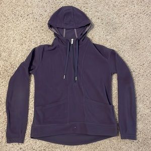 Purple Fleece Quarter-Zip Sweatshirt